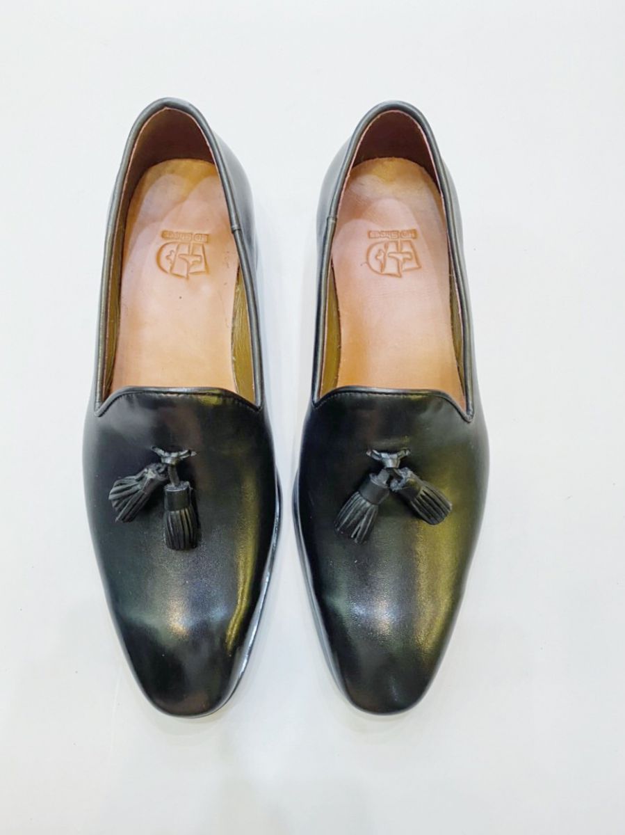 Giày da nam 069 Đen Chuông