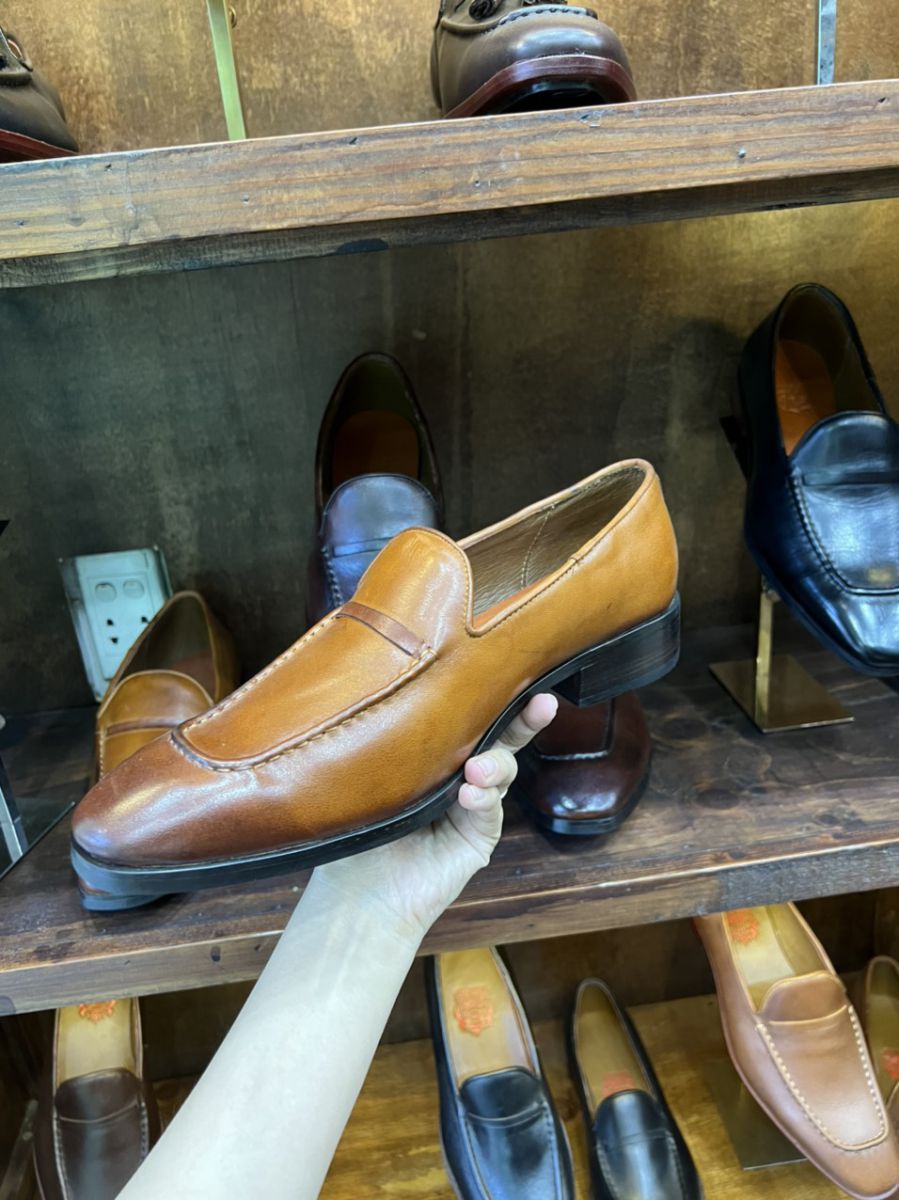 Giày da nam 0018 Vàng Bò