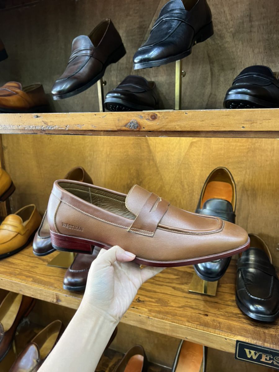 Giày da nam 0023 Vàng Bò