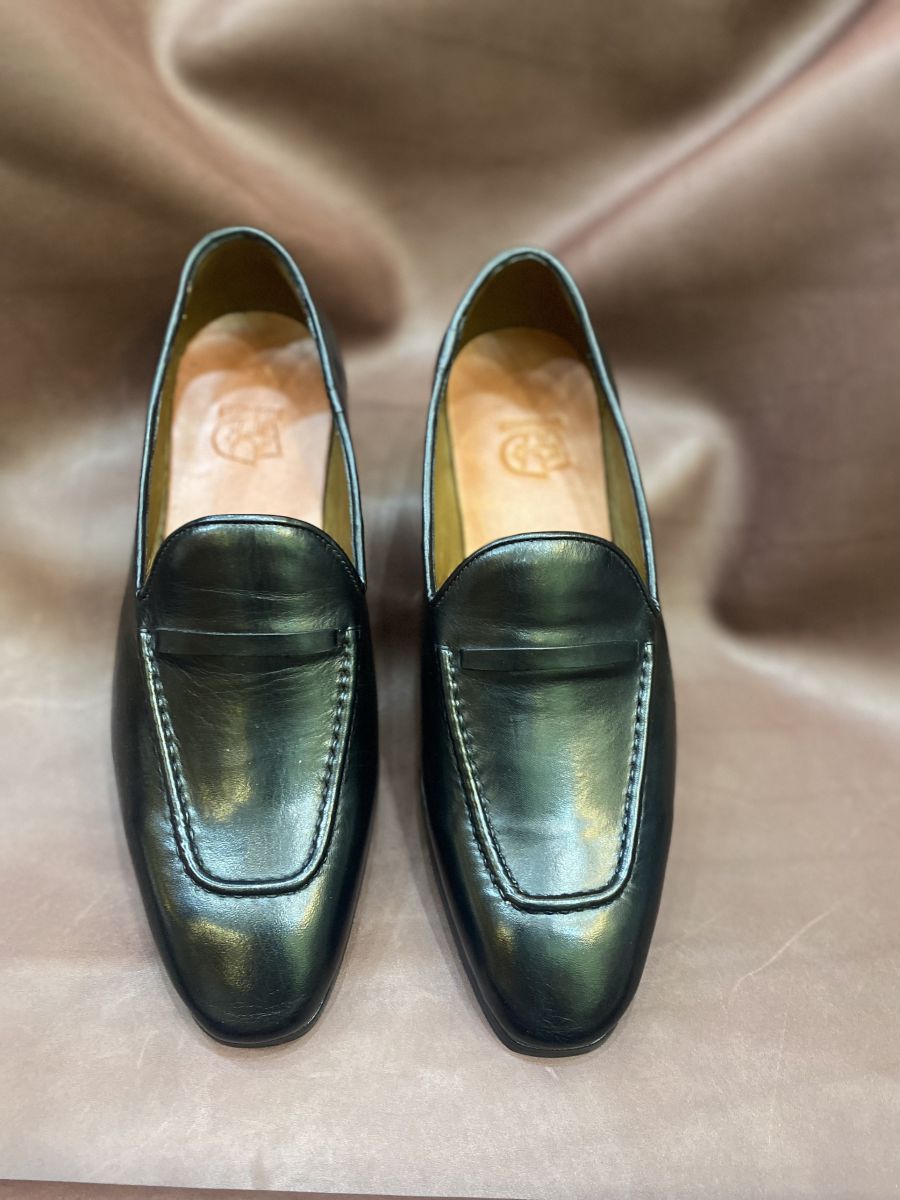 Giày da nam 0018 Đen Bóng