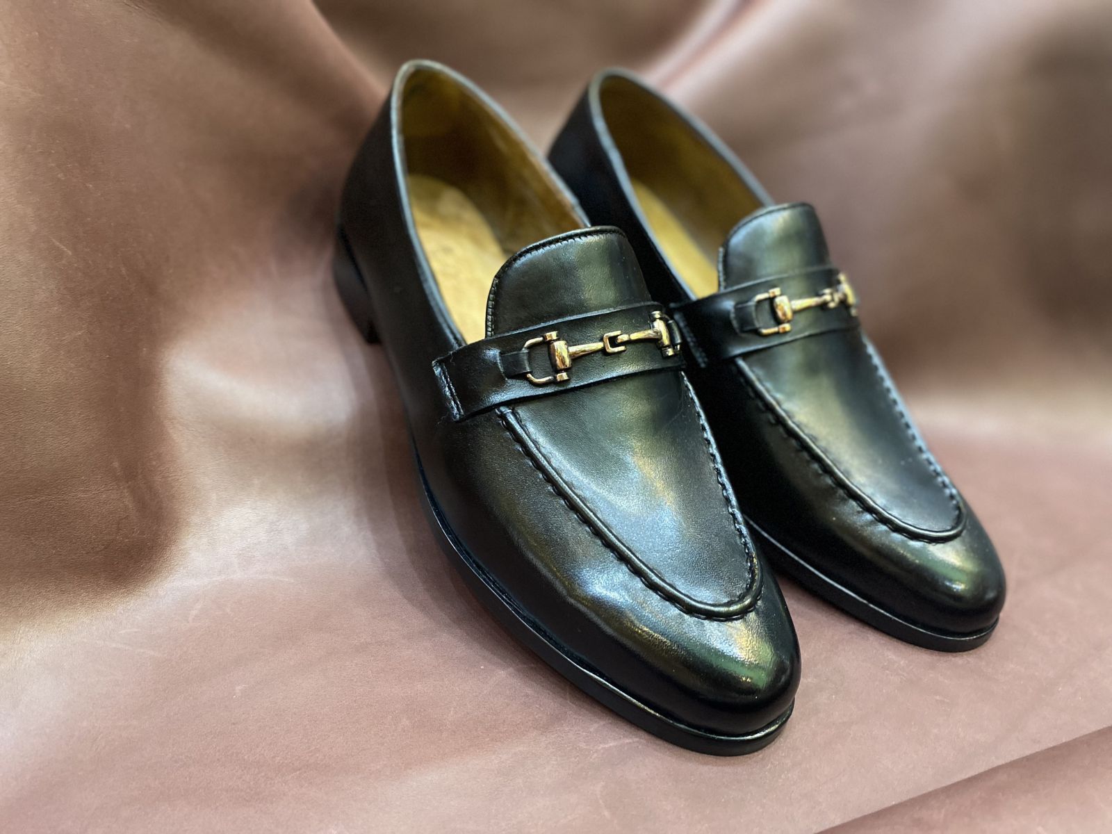 Giày da nam 004 Đen