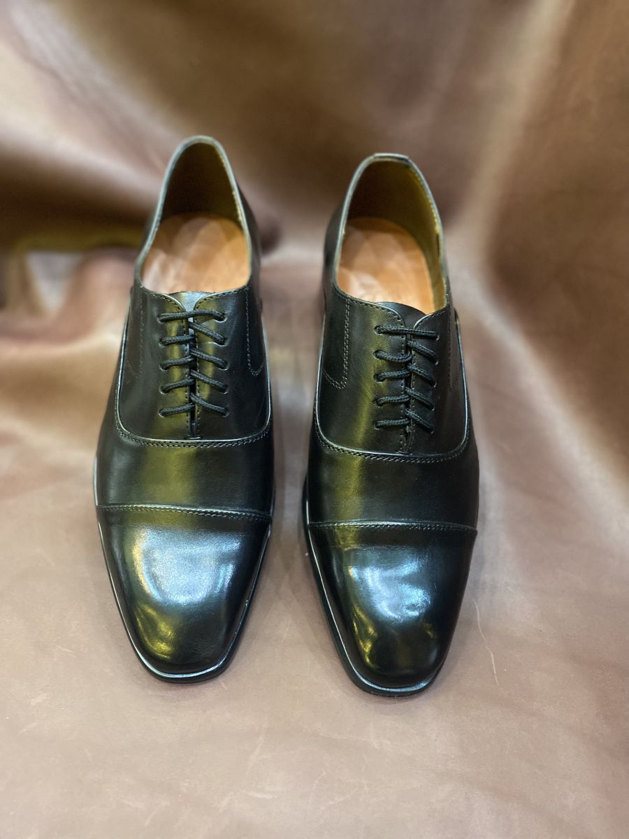 Giày da nam D001 Đen