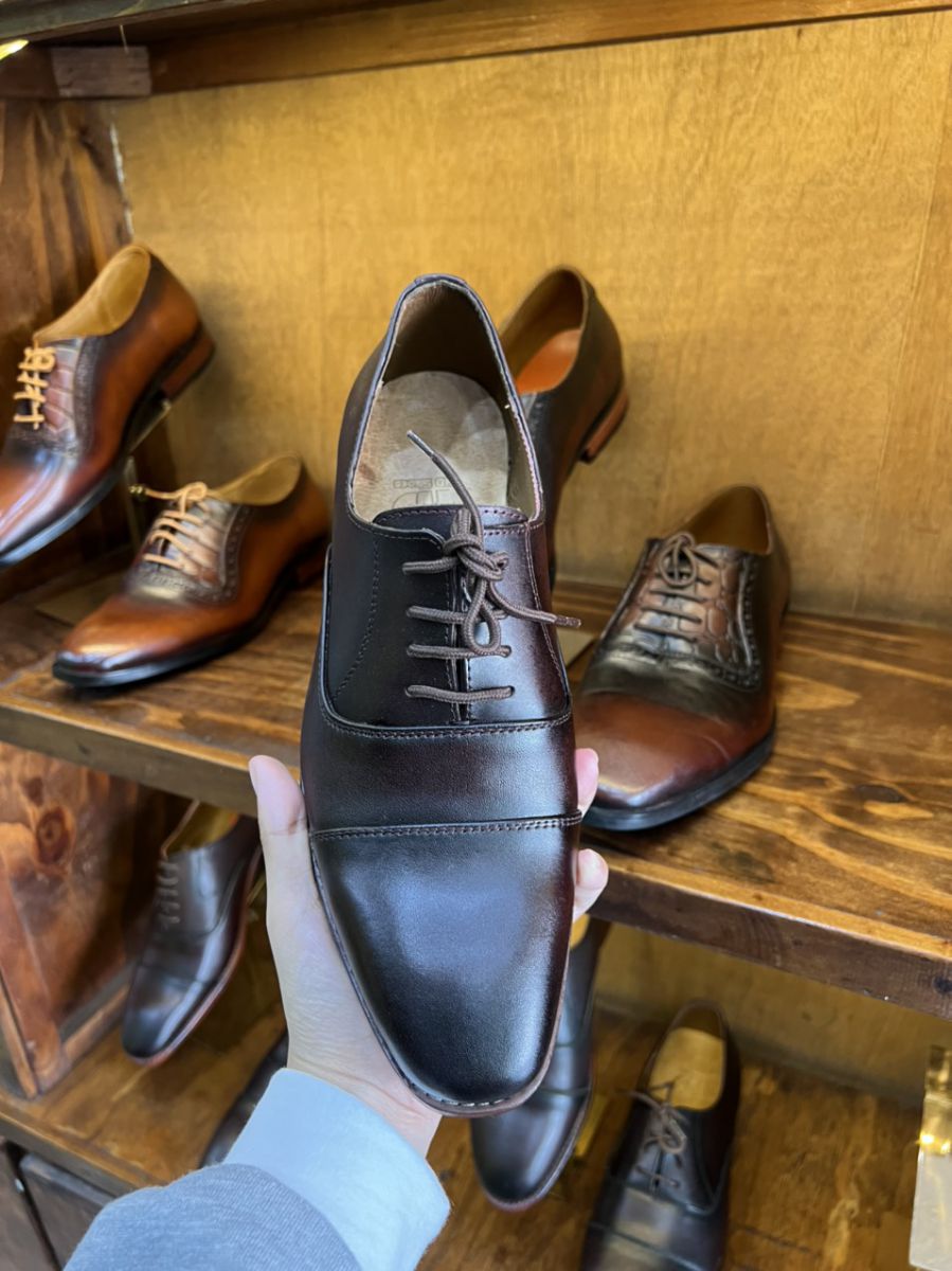 Giày da nam 001 Nâu