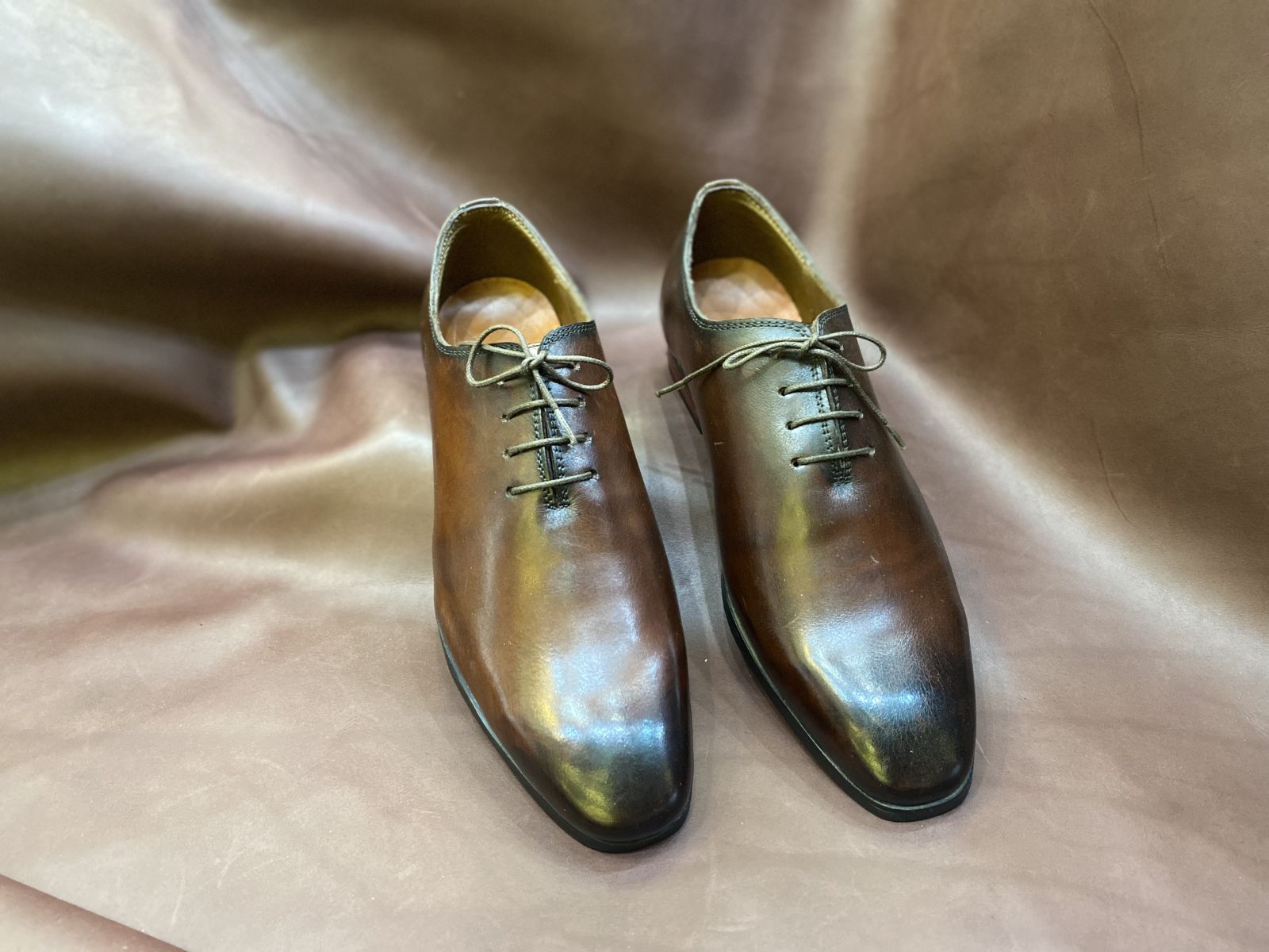 Giày da nam 0020 Nâu Đậm