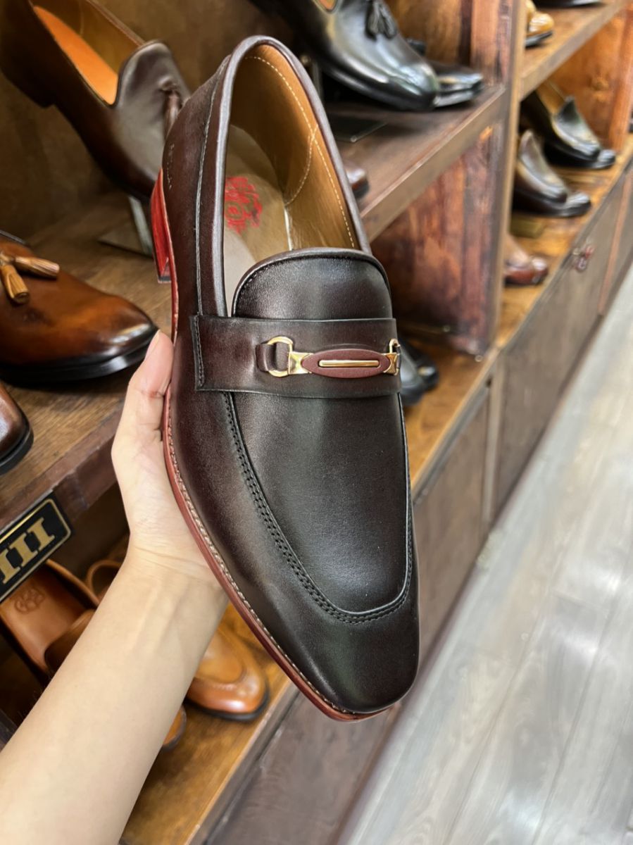 Giày da nam D024 Nâu