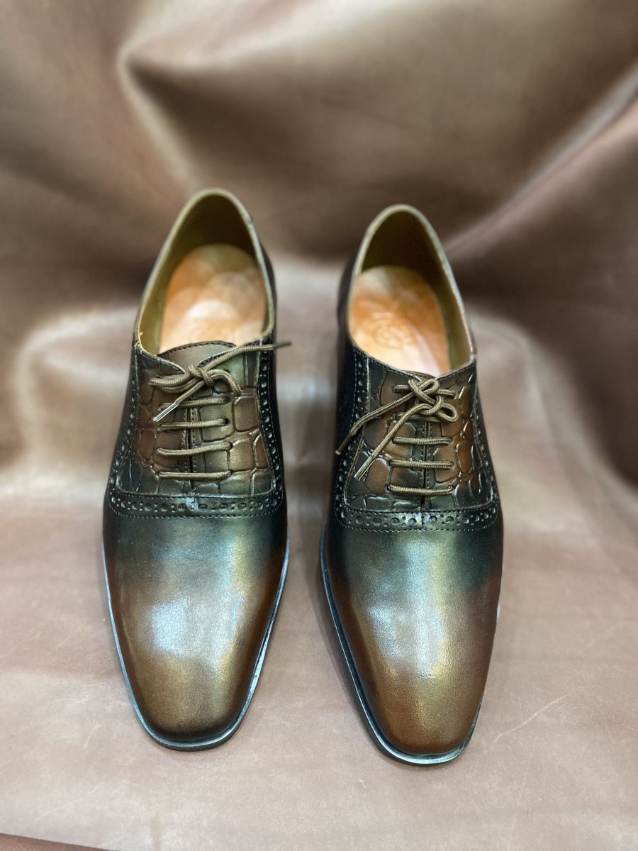 Giày da nam 066 Nâu